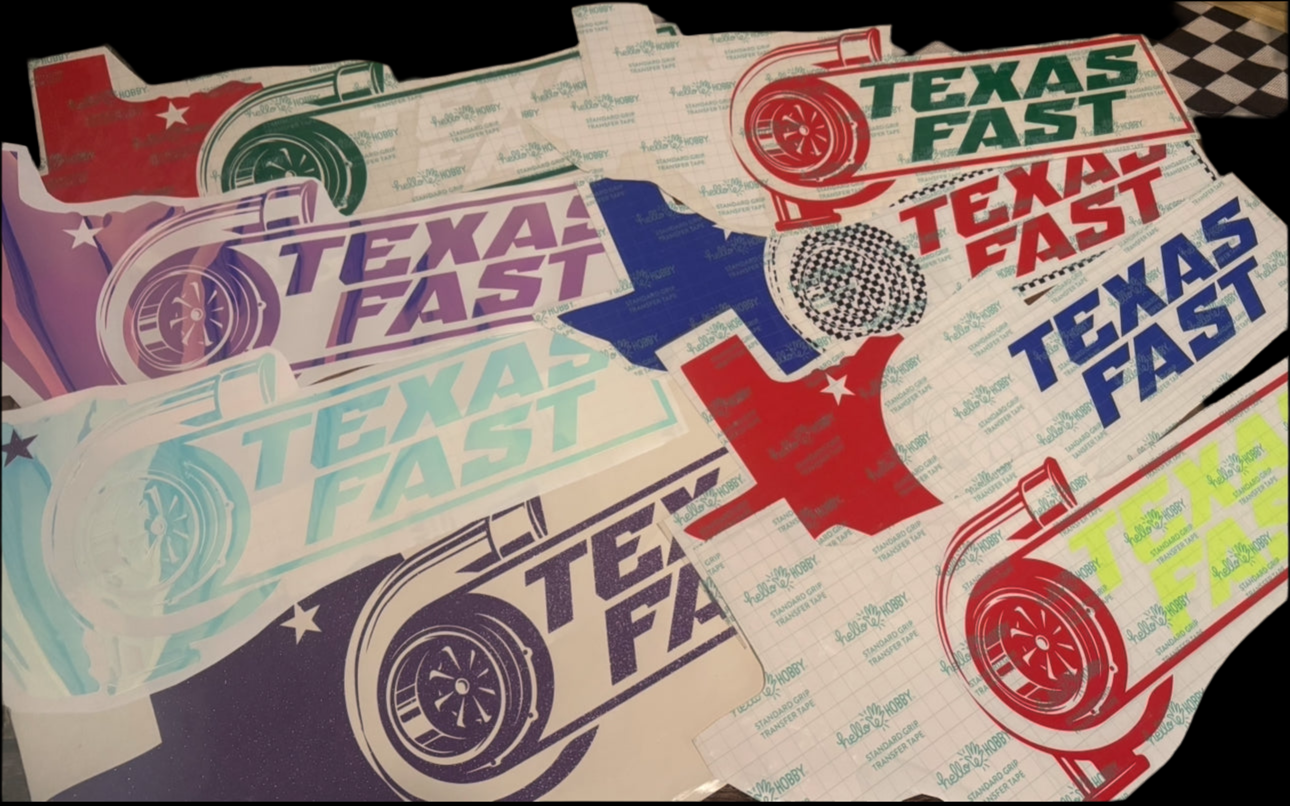 Texas Fast Large Decal